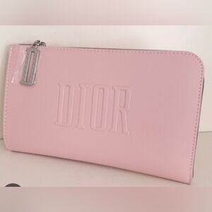 Dior Soft Pink Clutch with Silver Accents